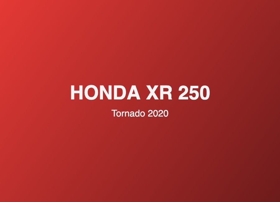 Honda XR 250 Tornado 2020